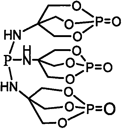 Fire retardant phosphinous-(N, N', N''-tri-cage phosphate) triamine compound, and preparation method thereof