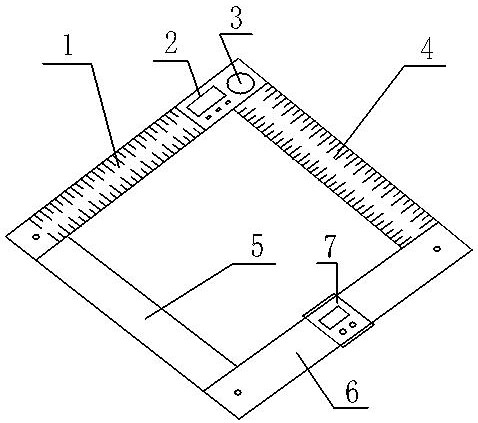 Digital display nose measuring instrument and measuring method