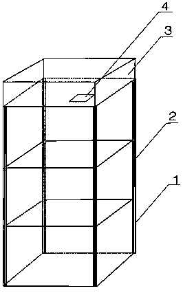 Hidden type wiring manner based on lift shaft frame