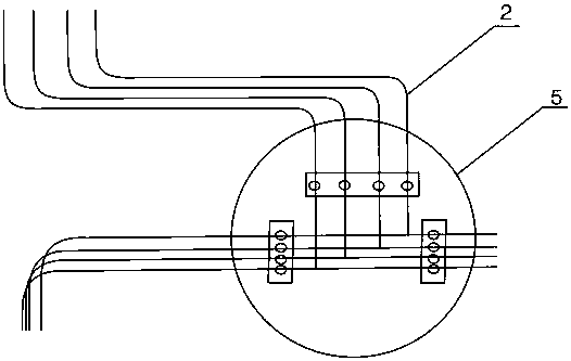 Hidden type wiring manner based on lift shaft frame