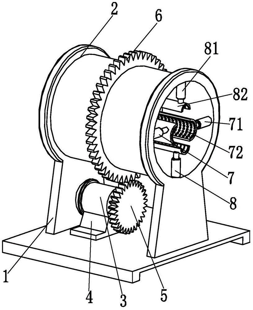 Diameter-variable steel wire rope derusting device