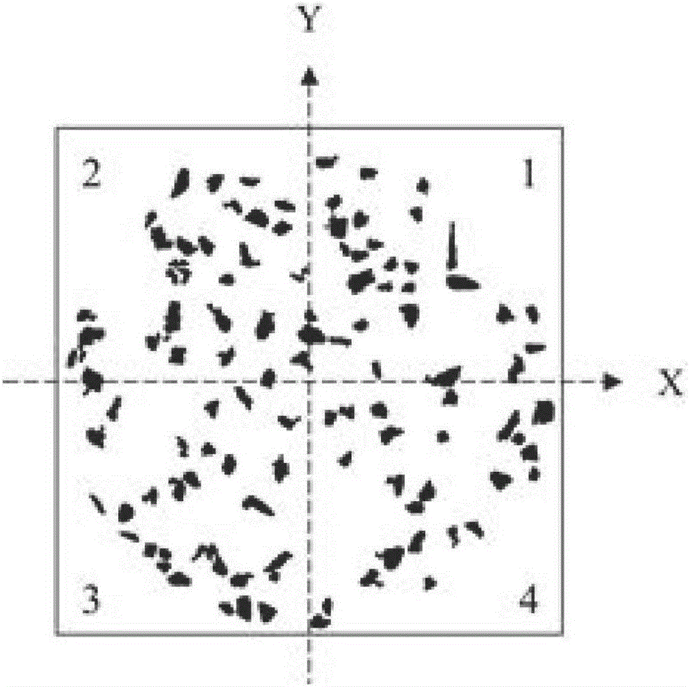 Coarse aggregation characteristic method for emulsified asphalt cold-recycled mixture