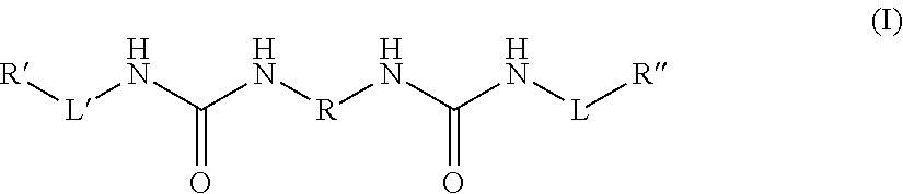 Essentially anhydrous hair-treatment compositions comprising a bis-urea derivative and silica aerogel