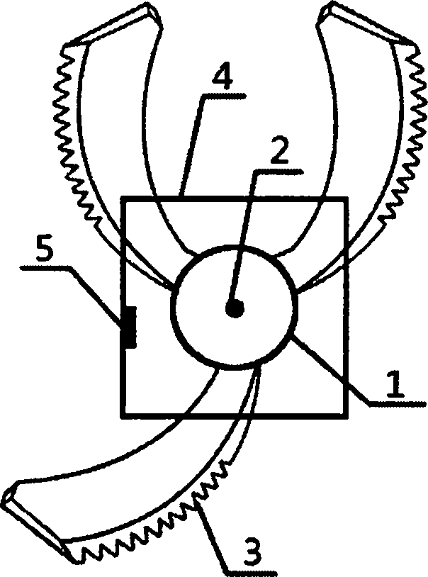 Rotary weeding device based on dentate knives