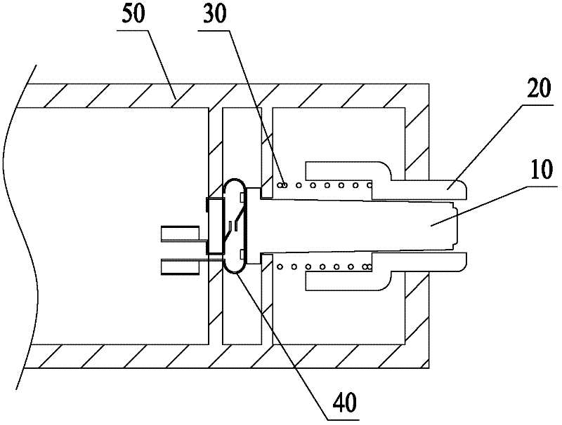 Ear back contact type thermodetector