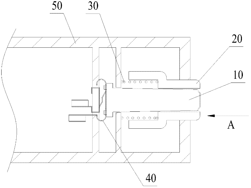 Ear back contact type thermodetector