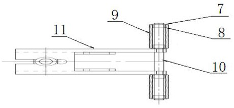 Front area adjustable pressure bar device of flax wet spinning frame and using method of device