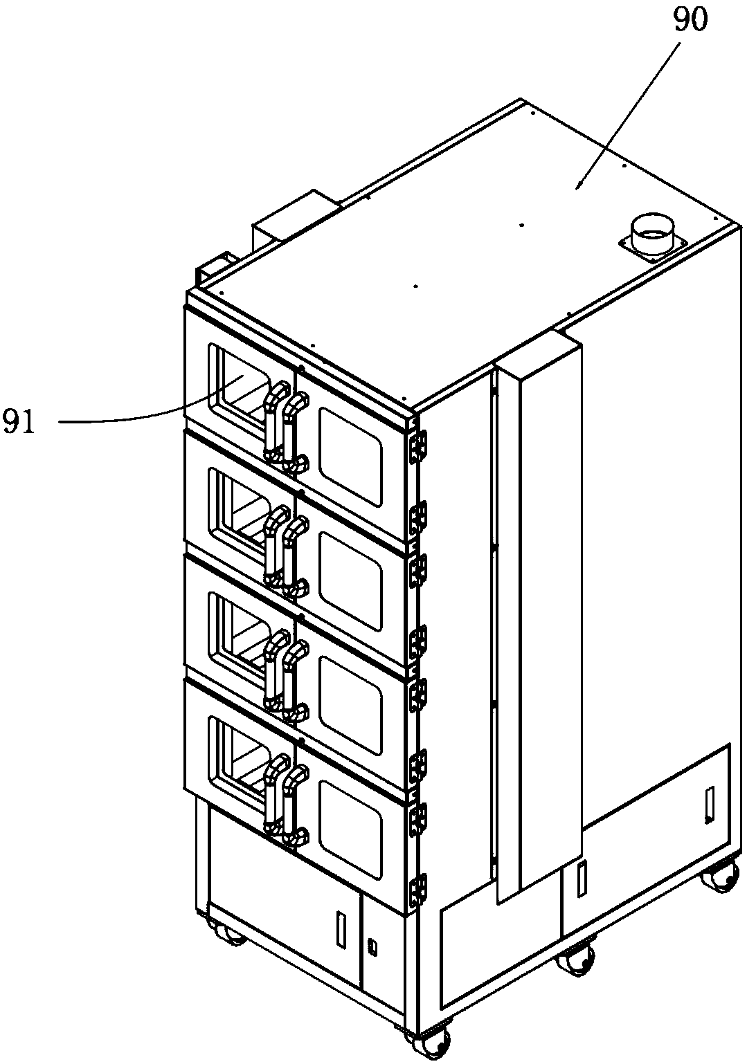 Low-temperature curing equipment and control method thereof