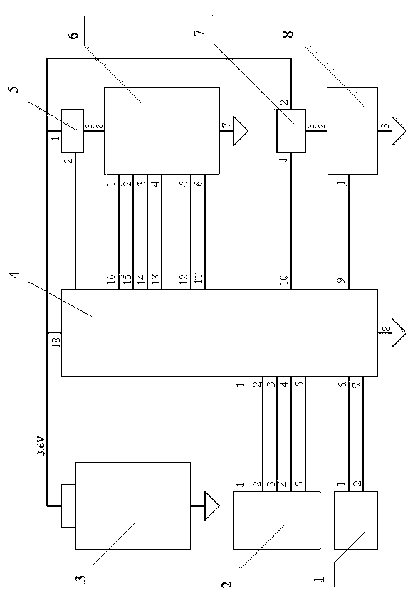 Small-volume wireless temperature measuring module powered by battery