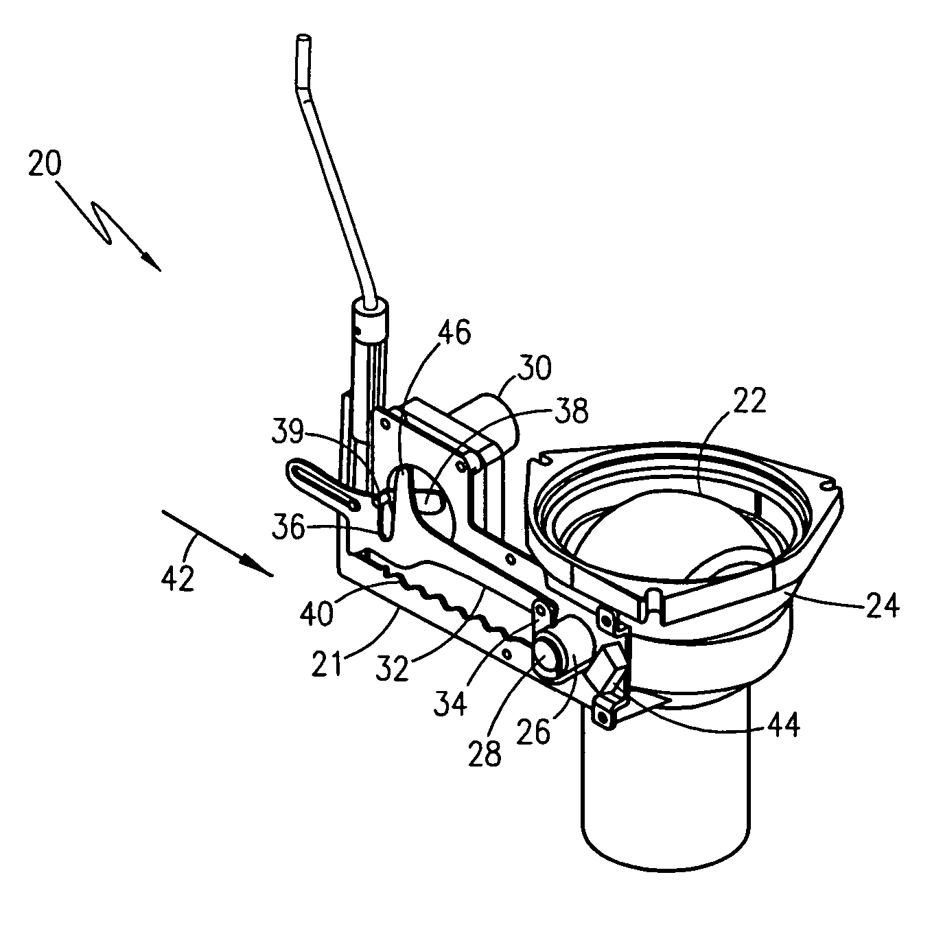 Electro-mechanical flush mechanism