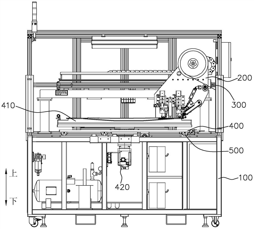 Taping mechanism and taping equipment