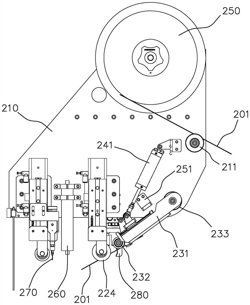 Taping mechanism and taping equipment