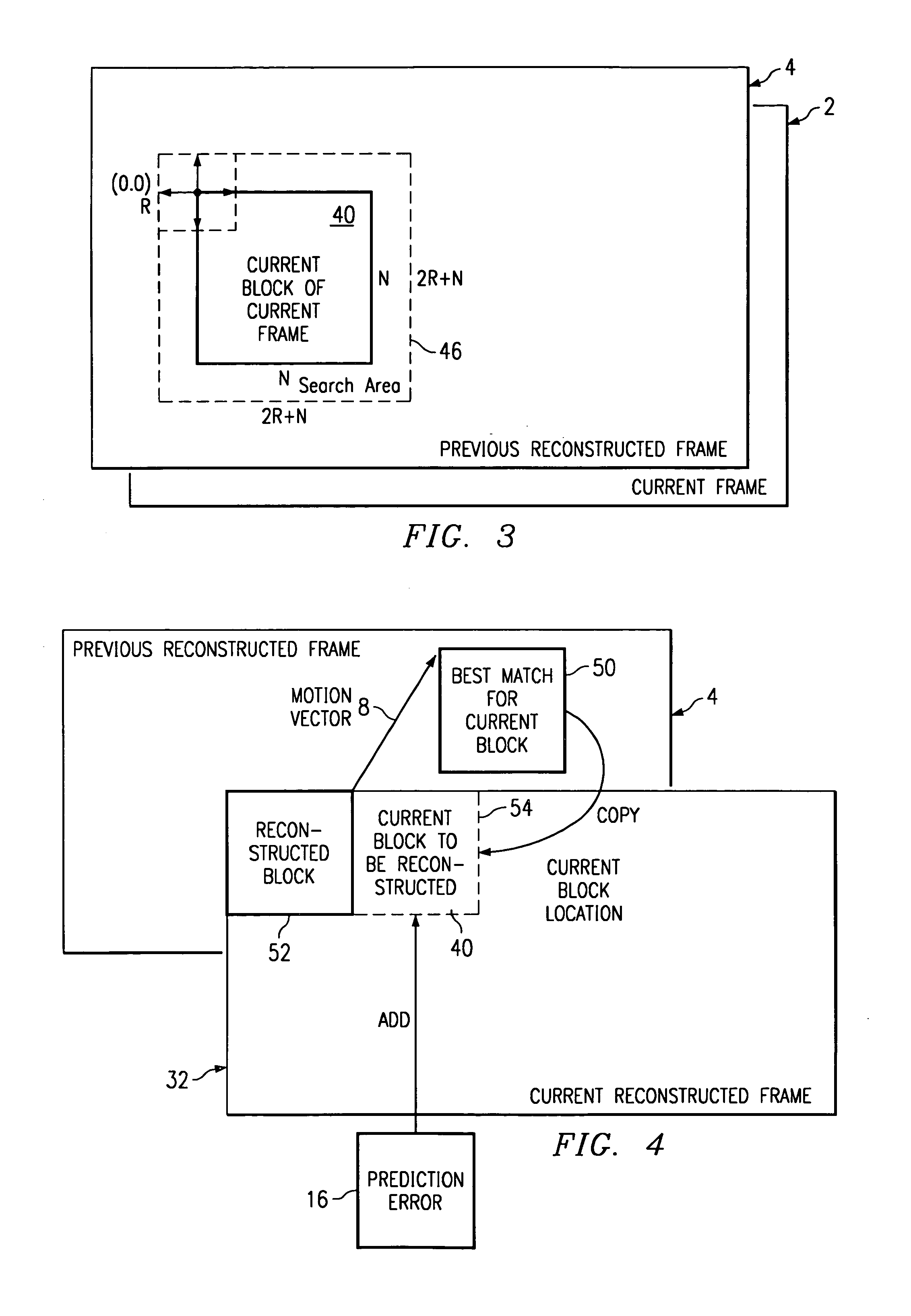 Method for motion vector estimation