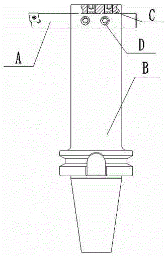 An adjustable single-edged boring tool