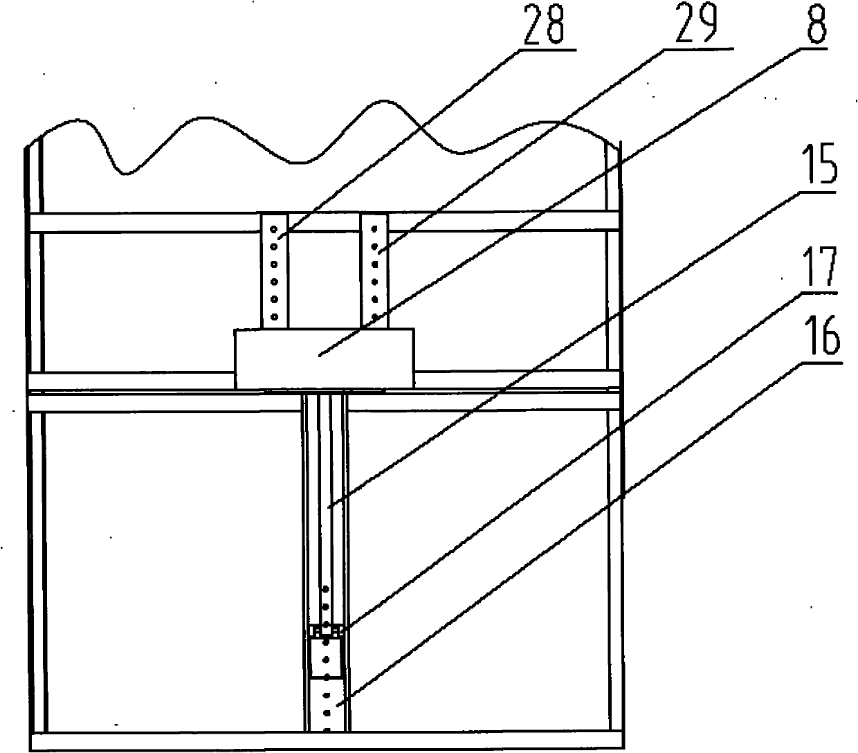 Impulse type grain mass flow sensor calibrating and testing device