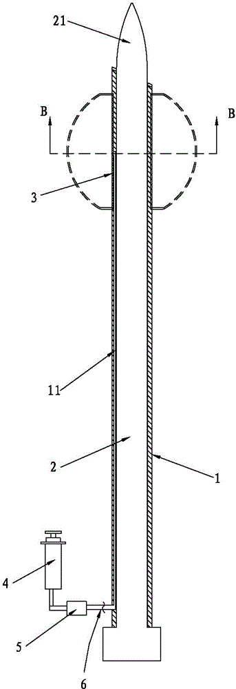 Cholelithotomy sheath with air bag