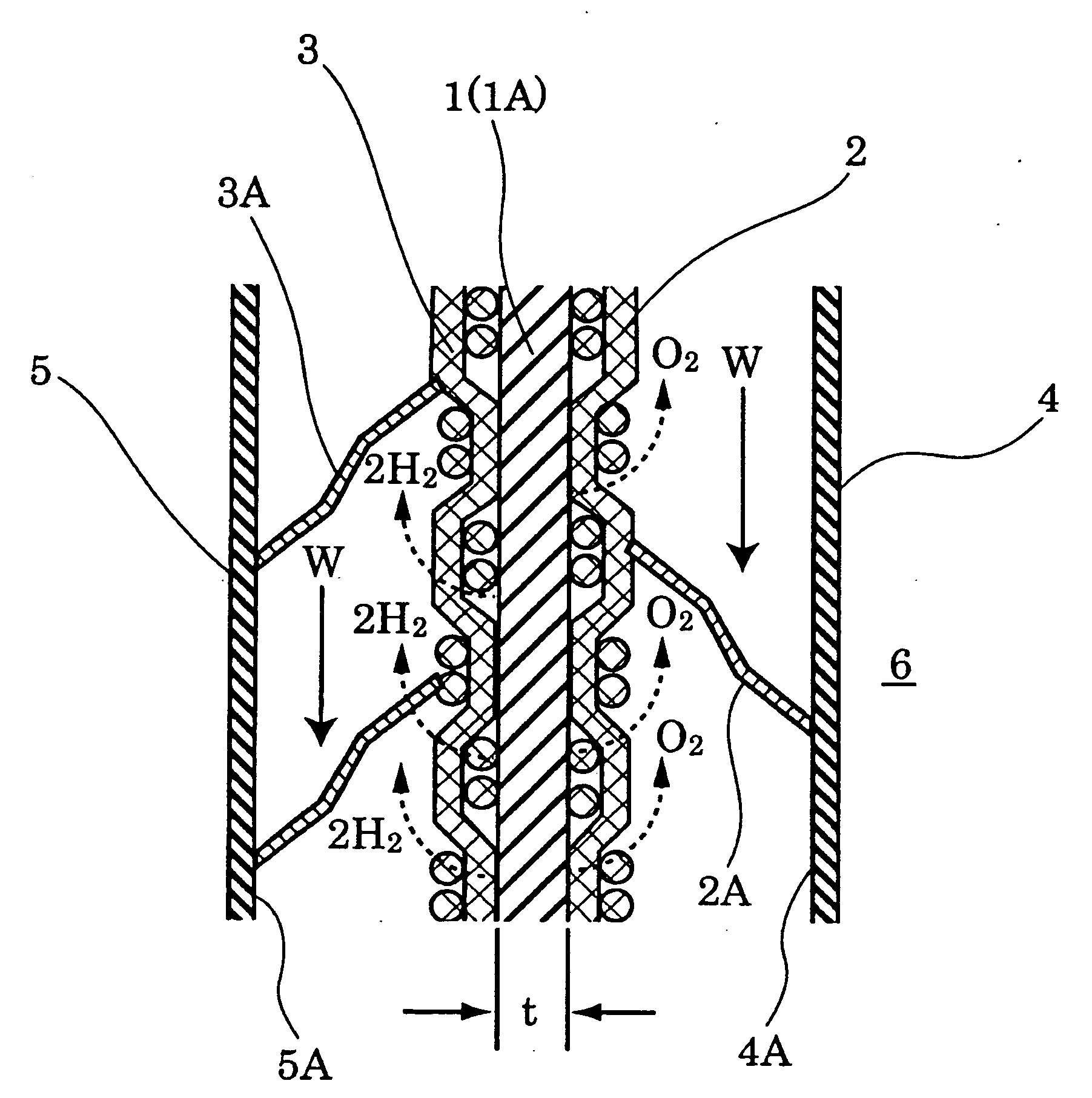 Ion-permeable diaphragm