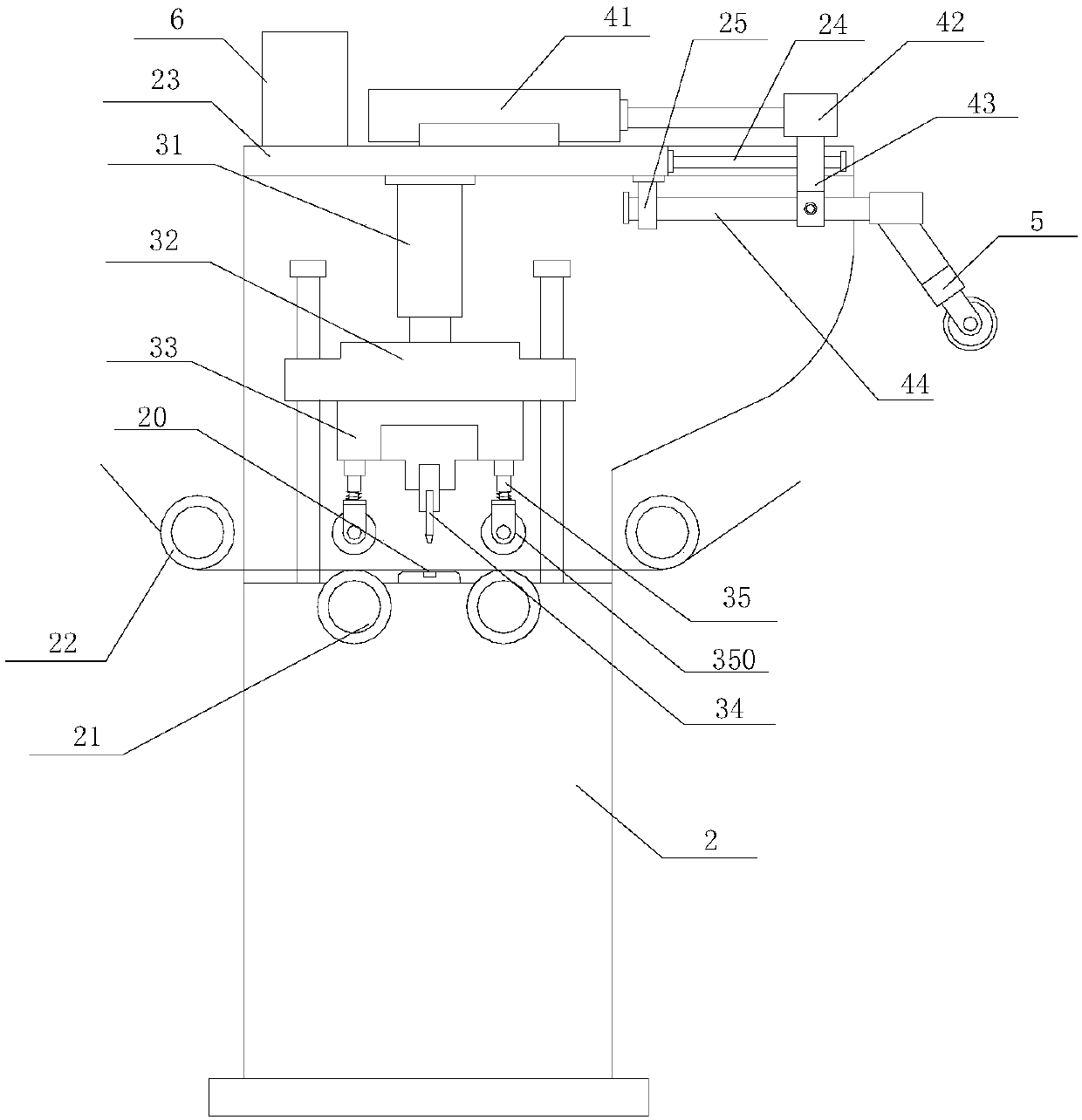 Aluminizing film winding device