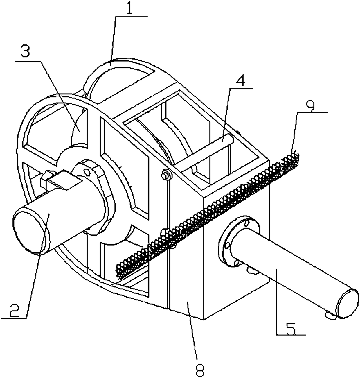 Portable underwater cutting device for aquaculture waters