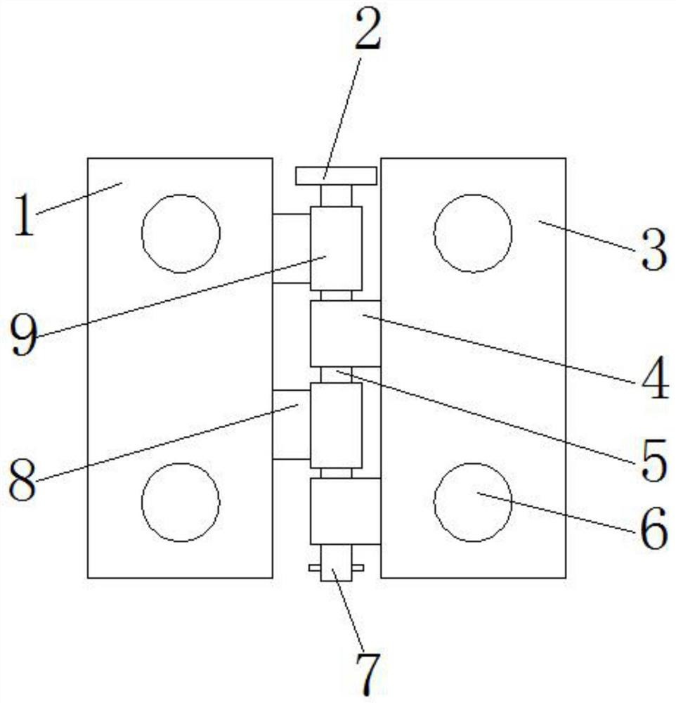 Door and window hinge structure