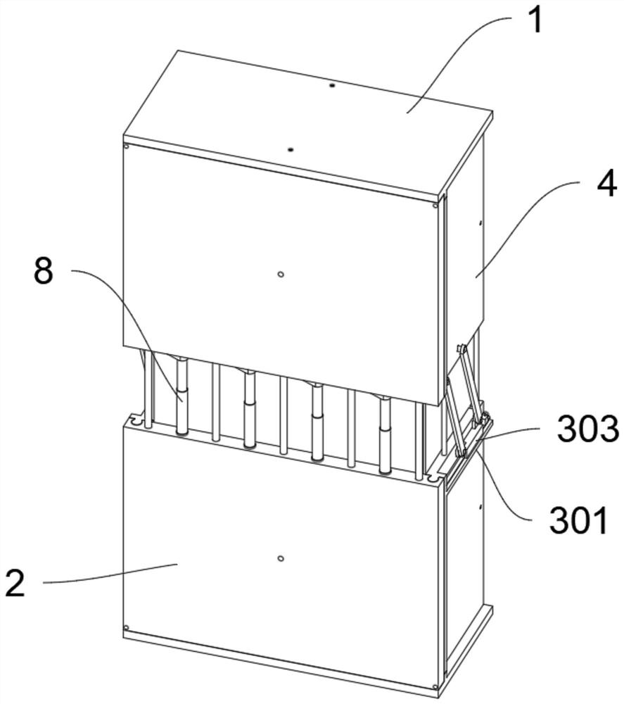 A kind of multifunctional closet with reinforced structure based on whole wood furniture