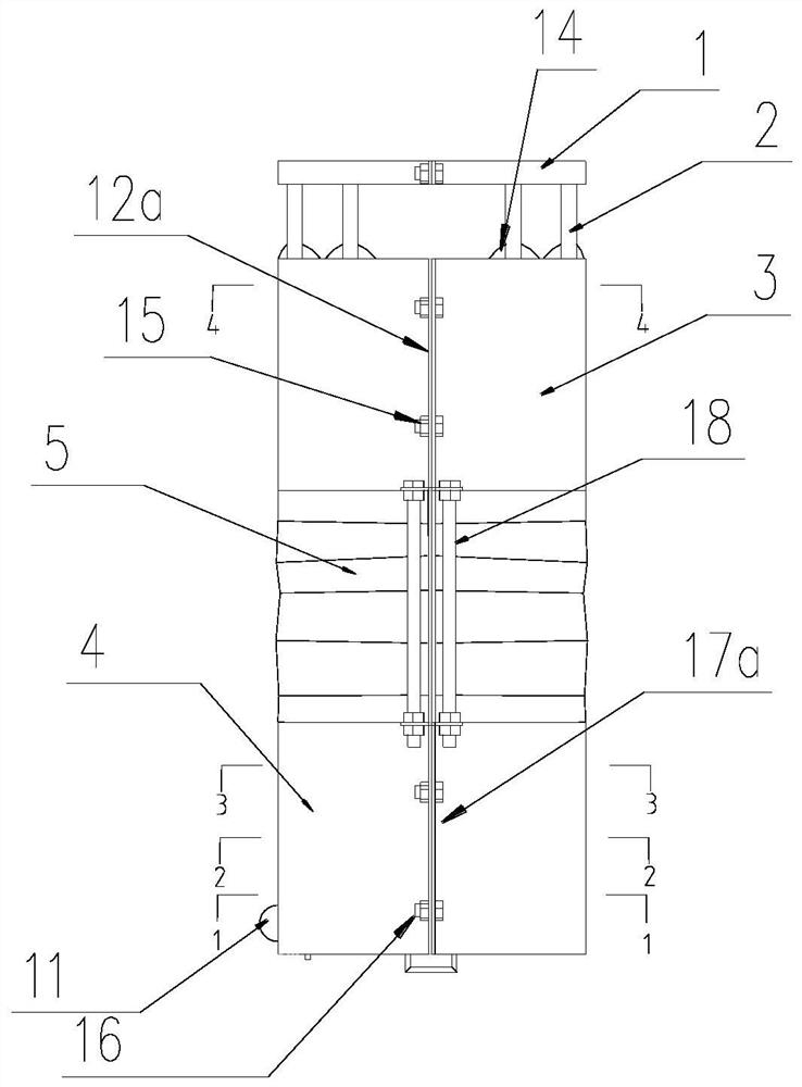 A sleeve-type scaffolding engineering safety early warning device using double measurement means