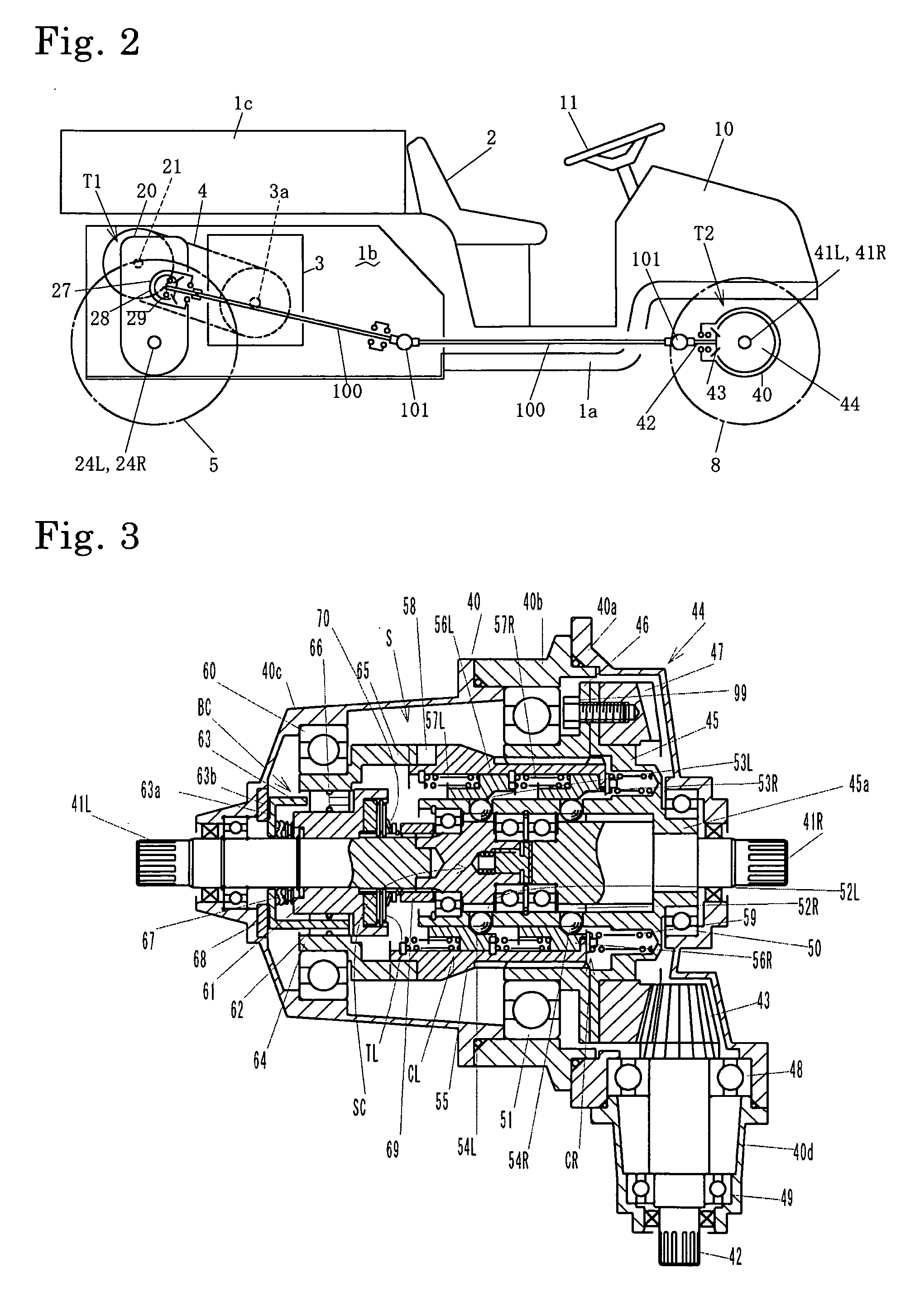 Transaxle of multi-wheel drive vehicle