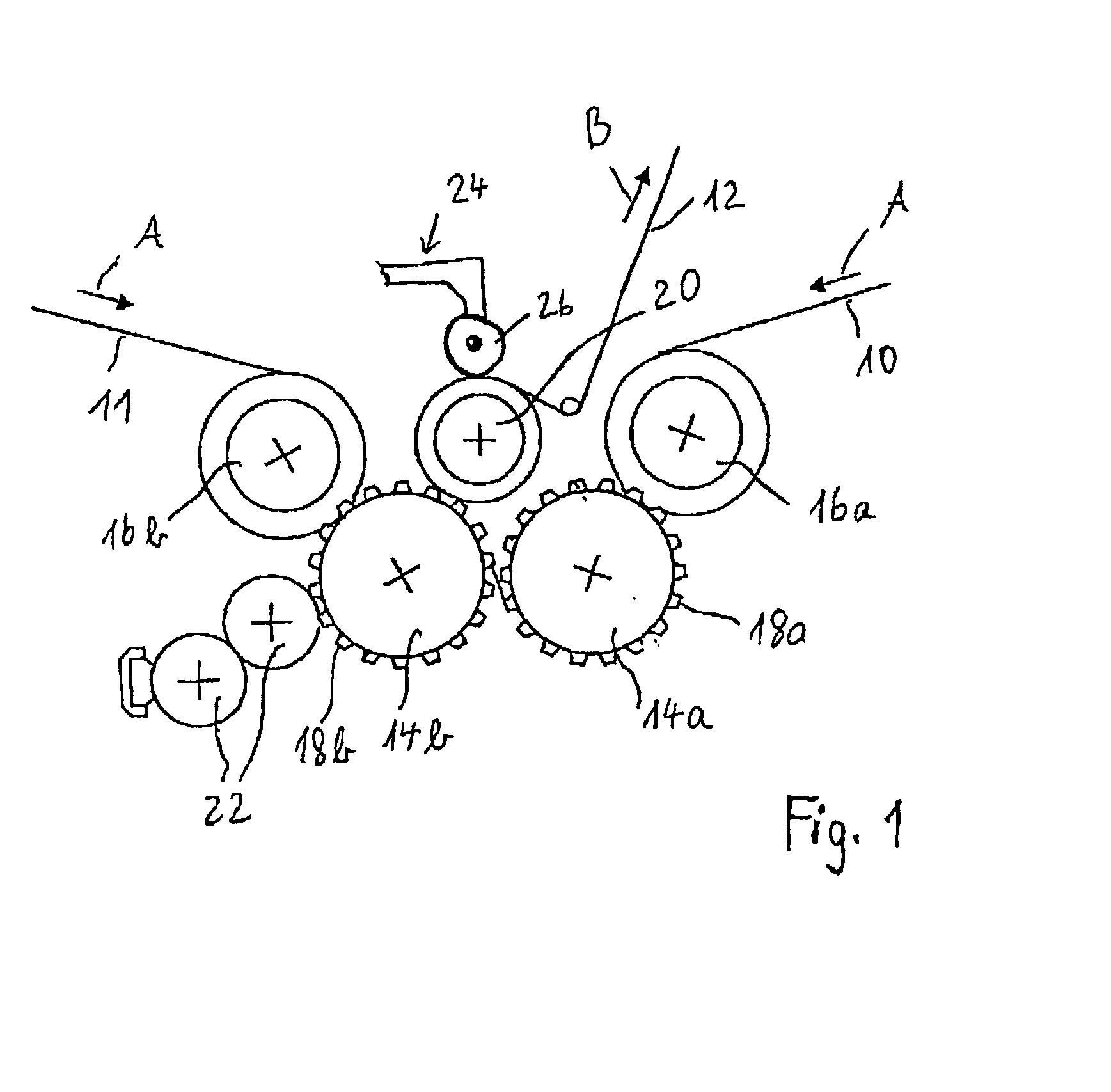 Device and method for applying a spot embossing pattern to a web of multi-ply tissue paper