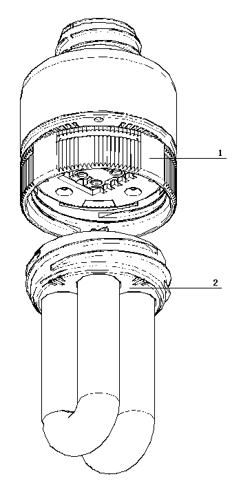 Combined energy-saving lamp