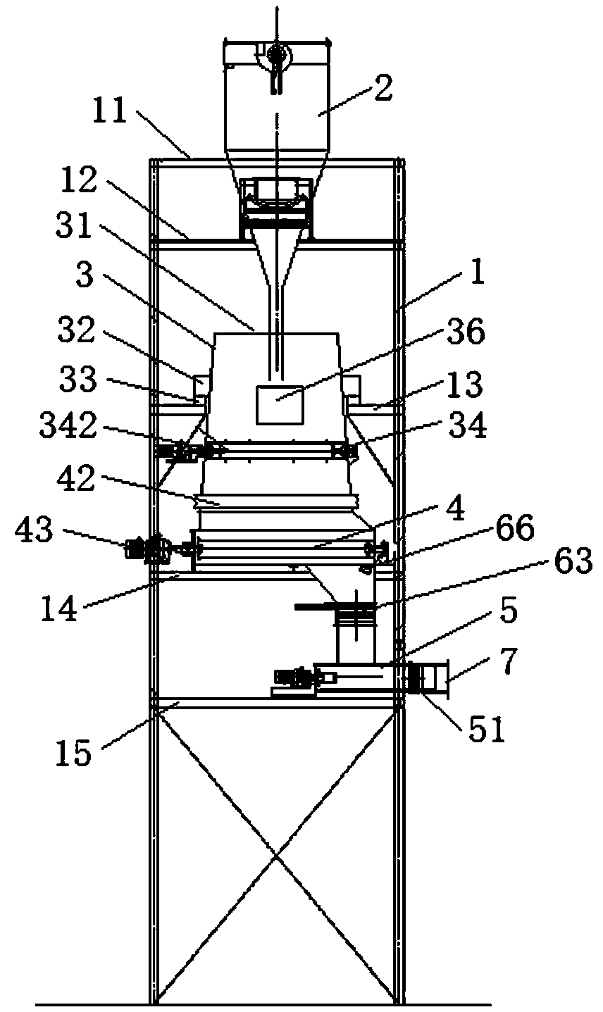 Anti-blocking sealing double feeding device for biomass circulating fluidized bed gasification furnace