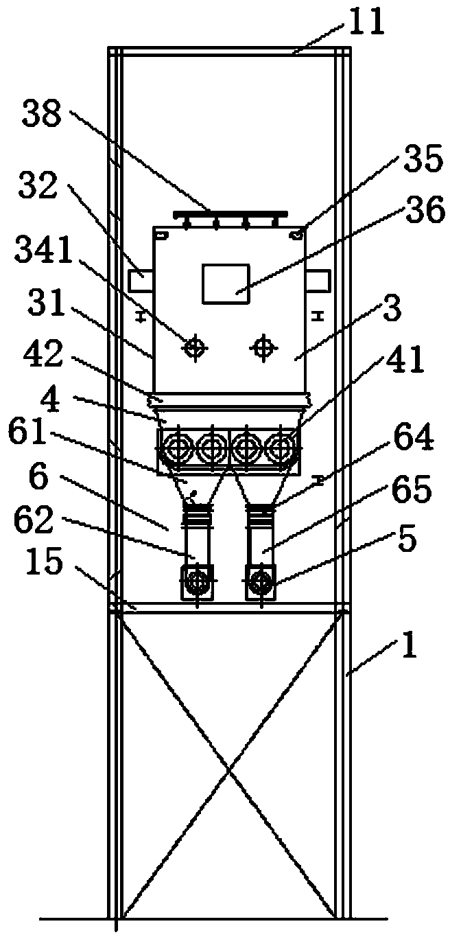 Anti-blocking sealing double feeding device for biomass circulating fluidized bed gasification furnace