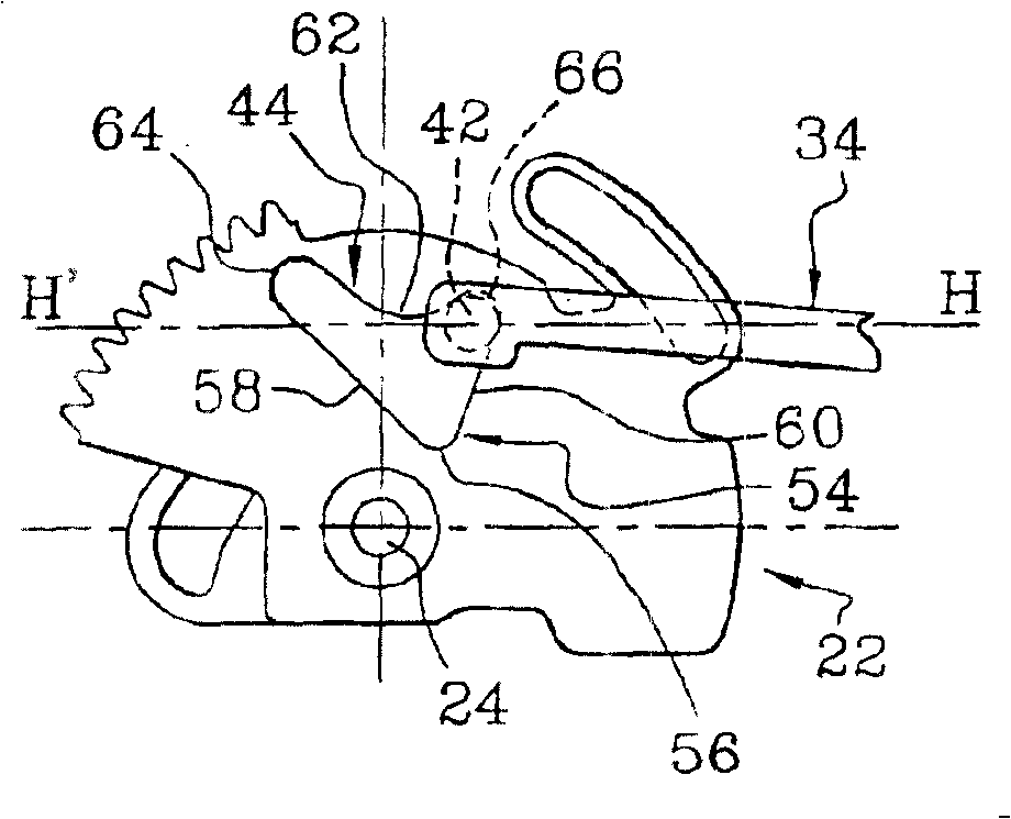 Lock for motor vehicle opening comprising means for inside and outside locking