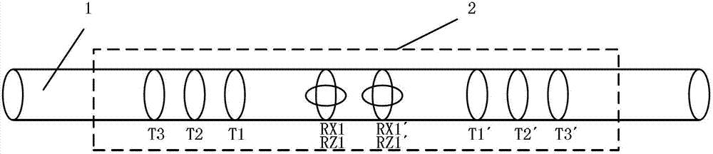 Array coil system of azimuthal electromagnetic wave resistivity logging instrument while drilling