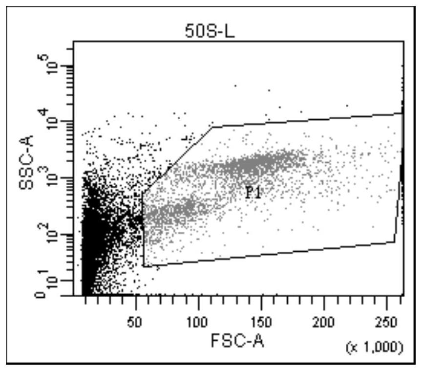 Application of flow cytometer in cell counting and method