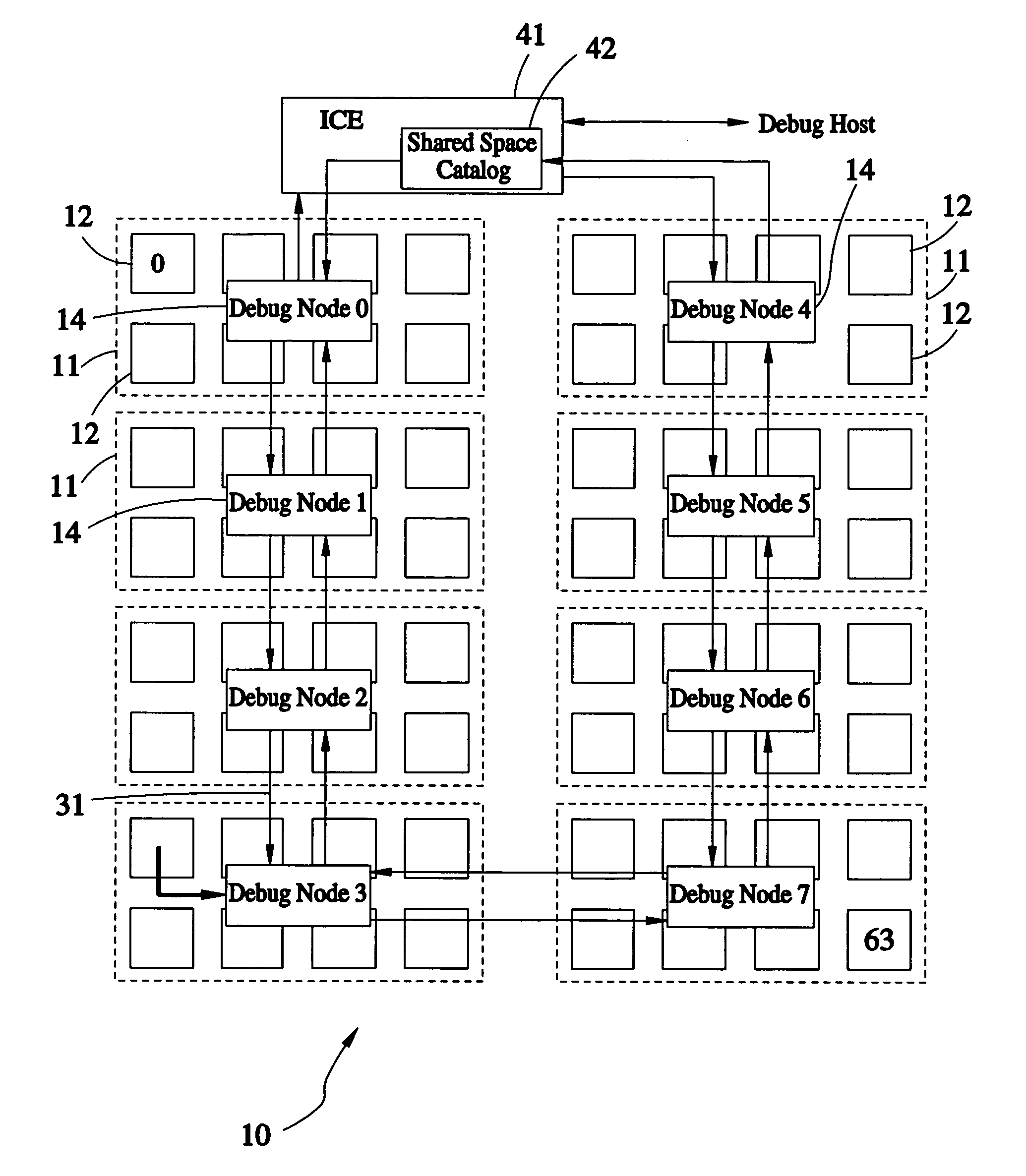 Non-intrusive debugging framework for parallel software based on super multi-core framework