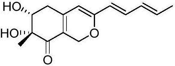 Application of compound Harziphilone