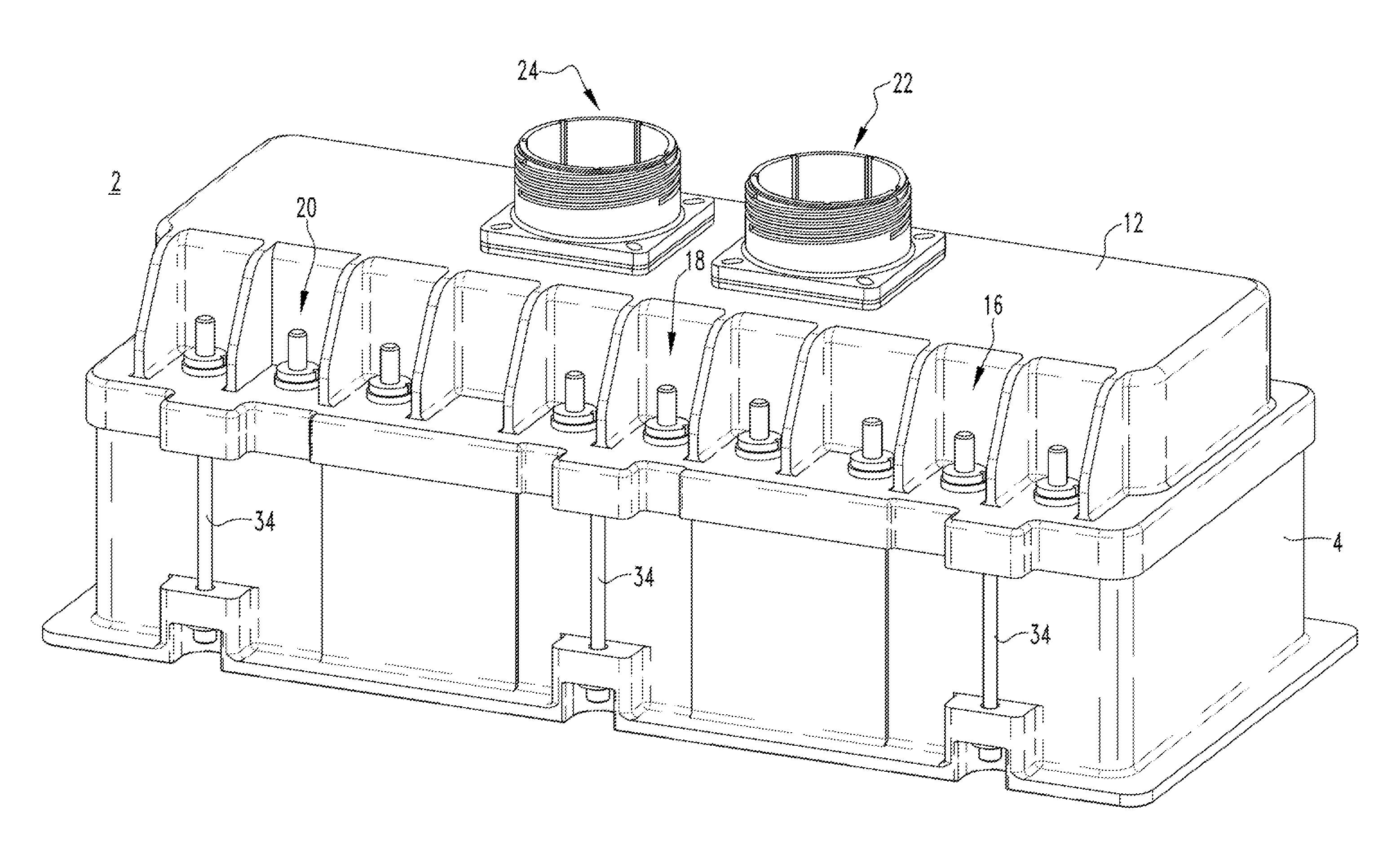 Sealed plug-in circuit breaker assembly