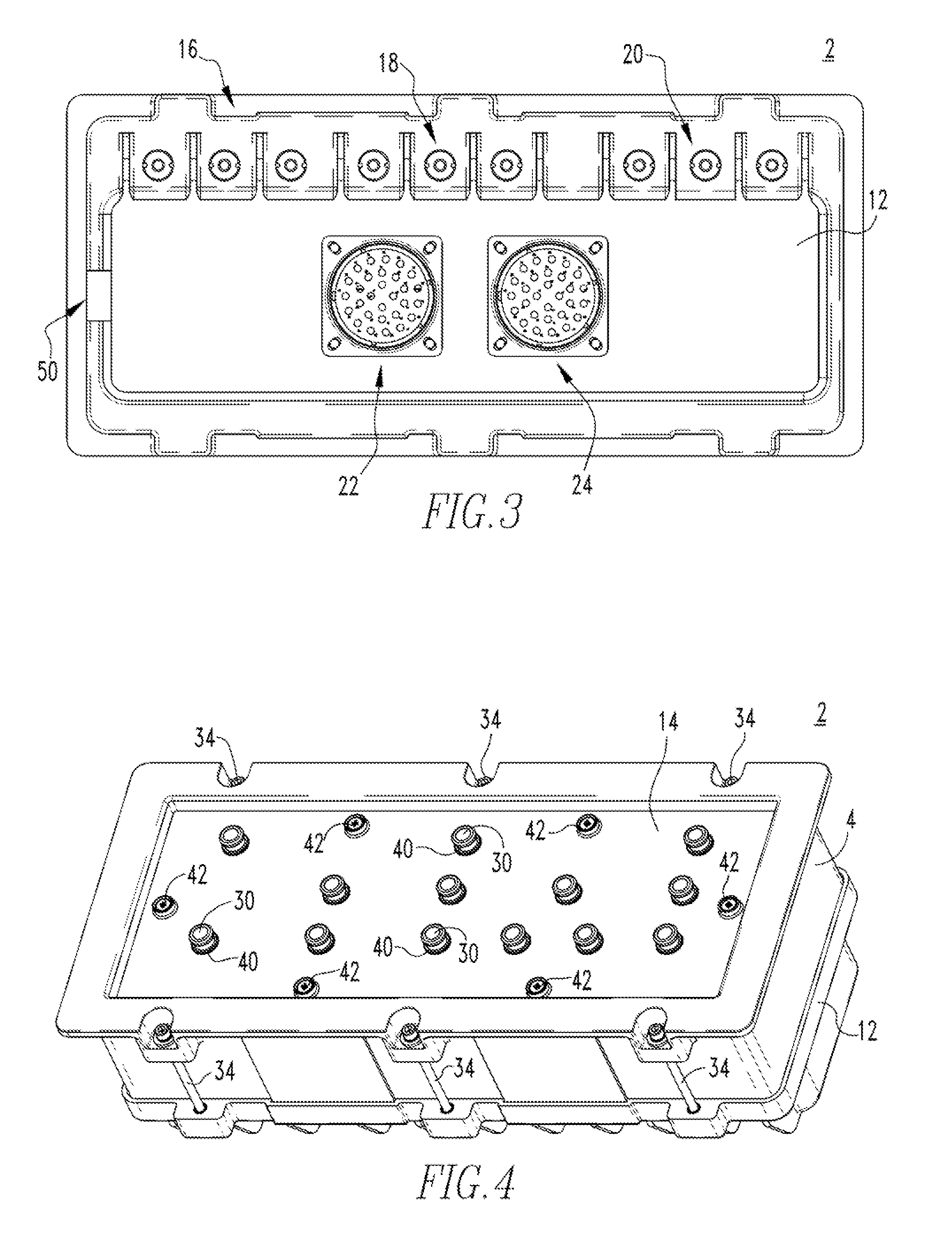 Sealed plug-in circuit breaker assembly