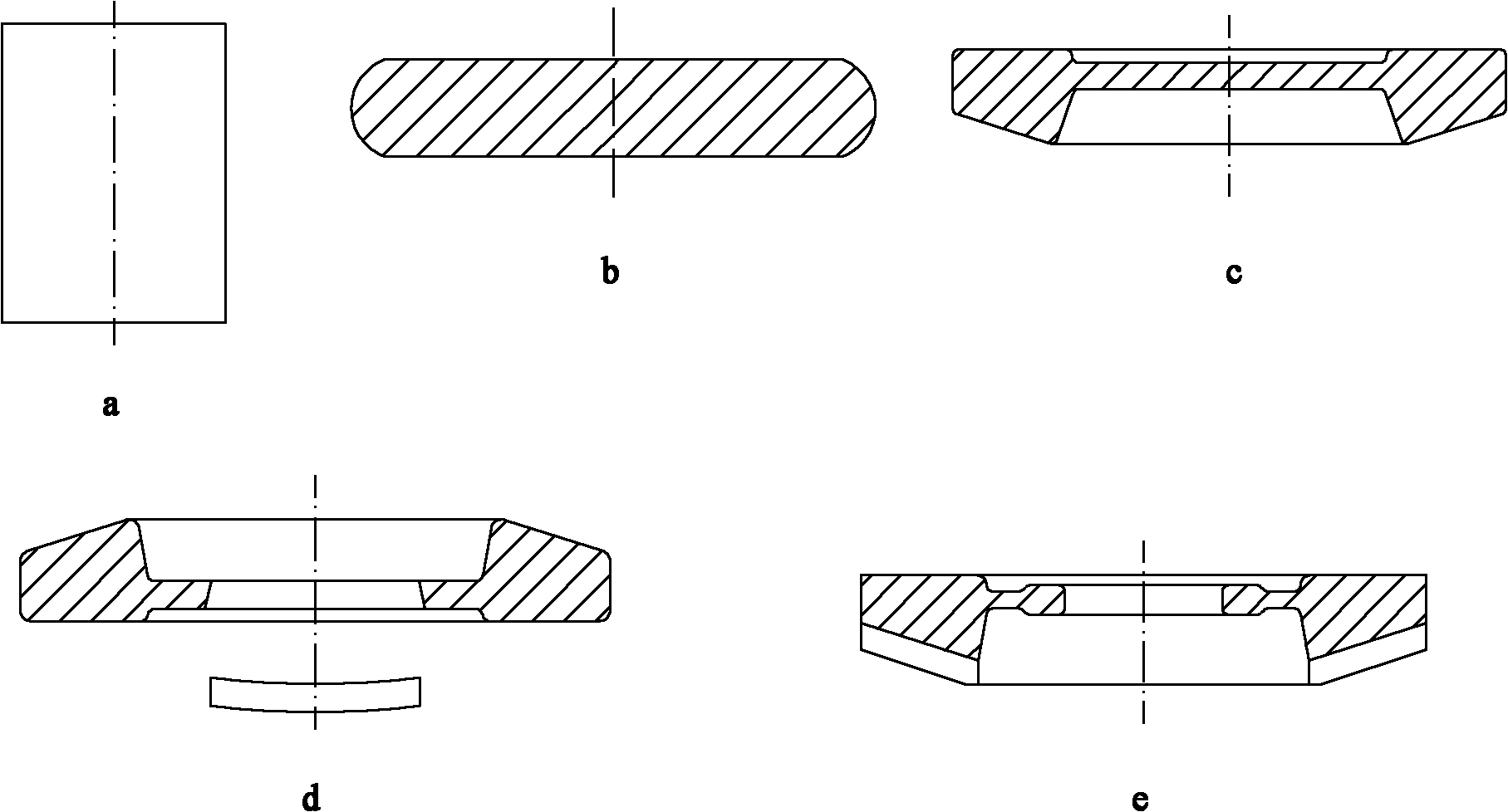 Method for precisely carrying out hot forging on driven spiral bevel gear of automobile rear axle