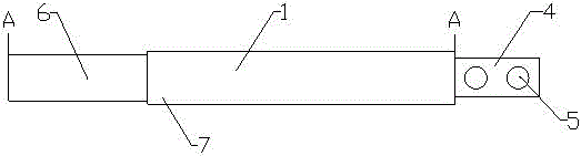 Graphite cable connected in flat-body manner