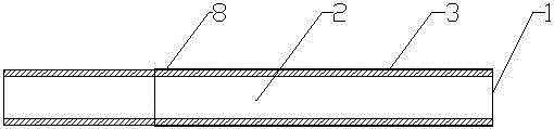 Graphite cable connected in flat-body manner