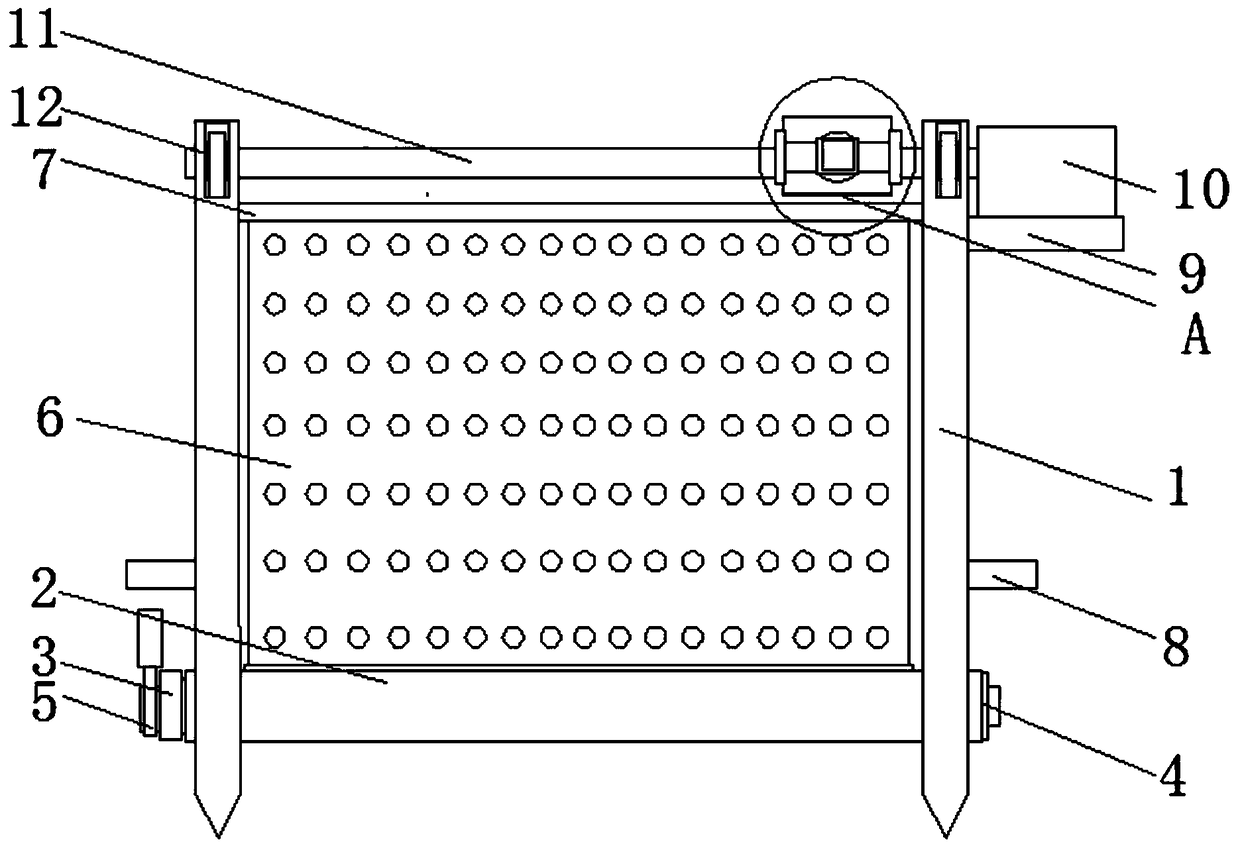 Protection mechanism for agricultural landscape greening plant