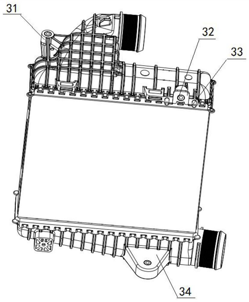 Intercooler suspension system