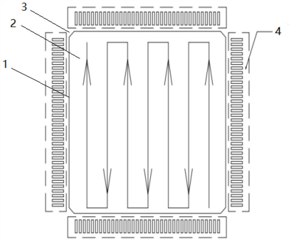 A method for reducing the air bubble rate of QFP-packaged integrated circuit chip conformal paint coating