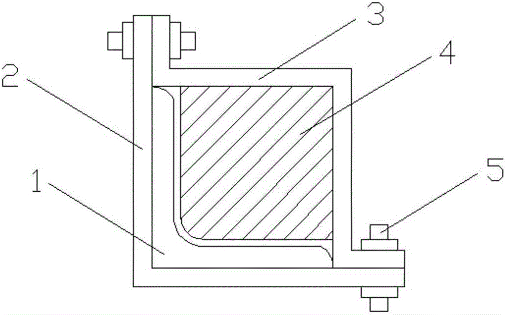 Reinforcement device for preventing flexural-torsional buckling of angle steel for iron towers