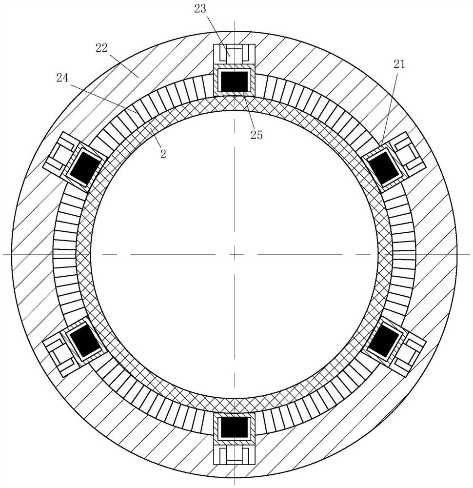 A rare earth particle separation and recovery device