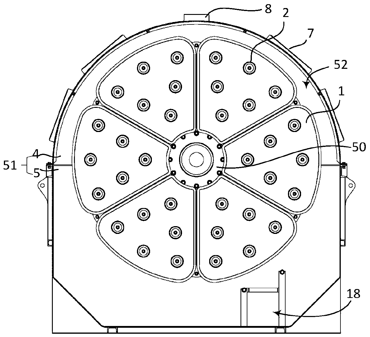 Rotating disc type biological reaction device, operation method and operation device thereof, computer readable storage medium and terminal equipment