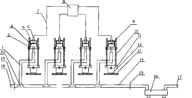 Device and method suitable for monitoring elevation change of bearing of turbo generator set