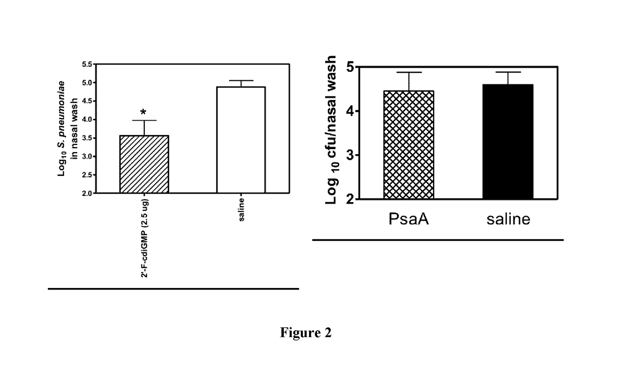 Use of fluorinated cyclic dinucleotides as oral vaccine adjuvants