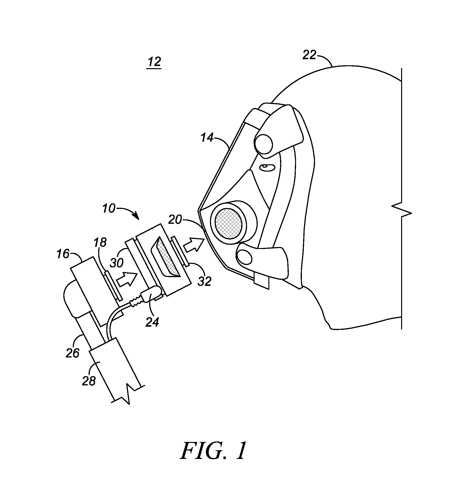 In-line accessory for a self-contained breathing apparatus